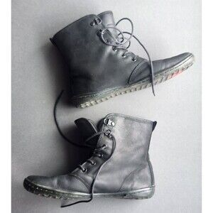 Vivobarefoot Shoe Boots Size EU 38 Leather Lace Up Tie Early Model